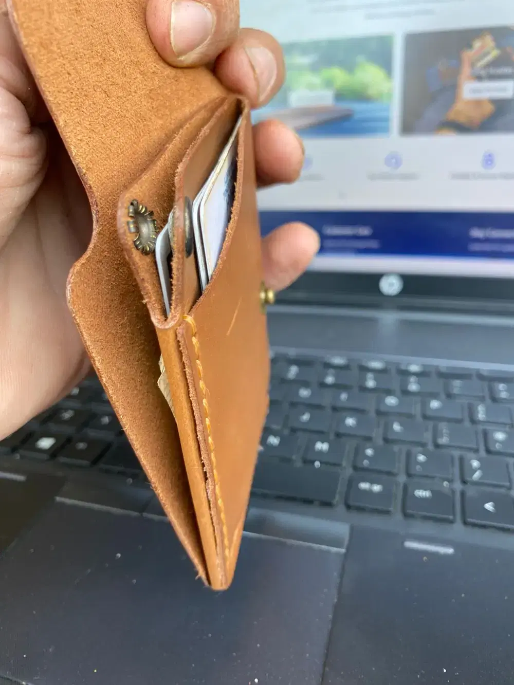 Vintage Card Holder — leather product photo 2 of 4