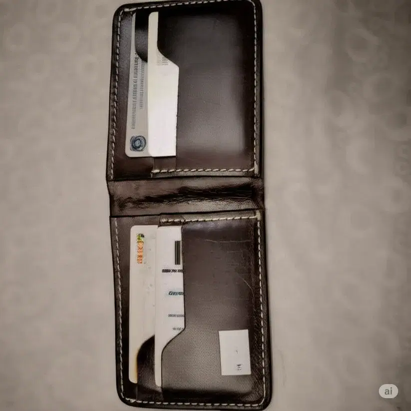 Stylish Wallet for Mens —  Black leather product — leather product photo 3
