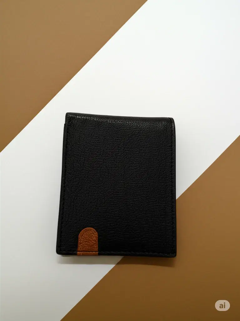 Turkish Leather Wallet —  Black leather product — leather product photo 1