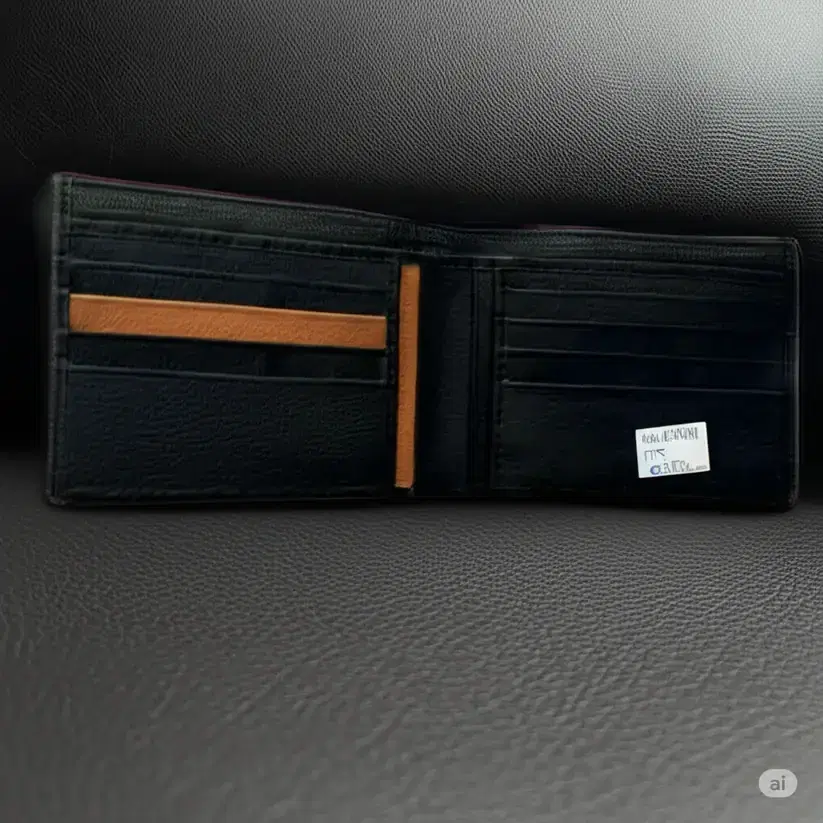 Turkish Leather Wallet —  Black leather product — leather product photo 2
