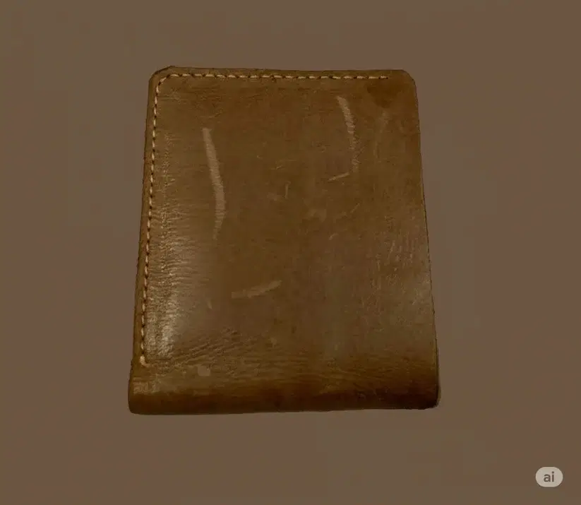 Bifold Leather Wallet —  Brown leather product — leather product photo 1