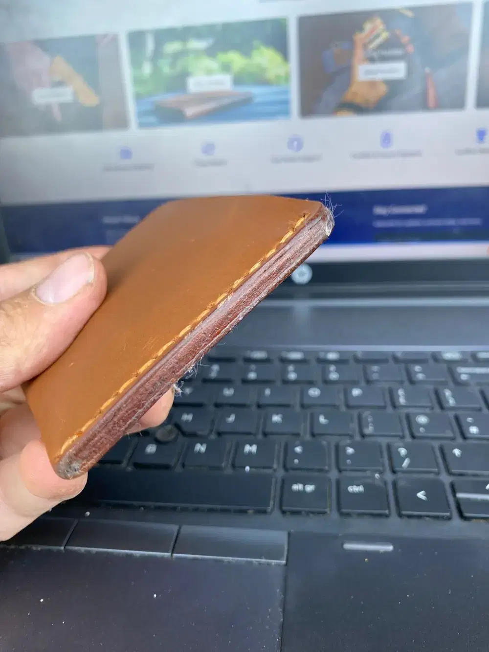 Vintage Card Holder — leather product photo 3 of 4