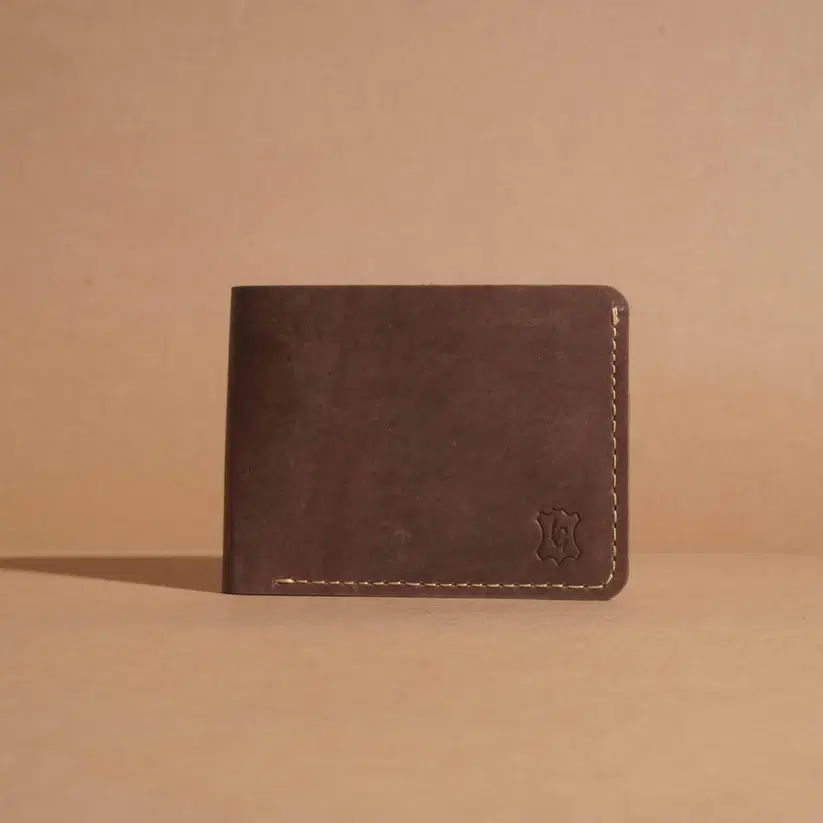 Premium Leather Wallet —  Brown leather product — leather product photo 1