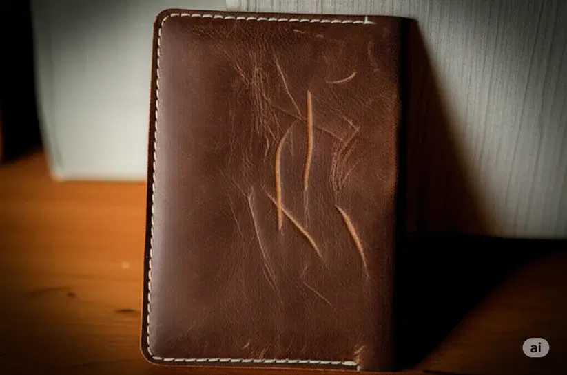 Original Leather Wallet —  Brown leather product — leather product photo 2