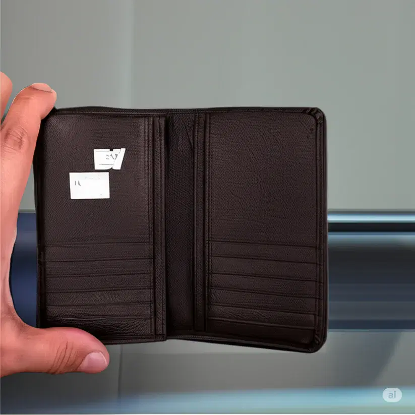 Attractive Leather Wallet —  Black leather product — leather product photo 1