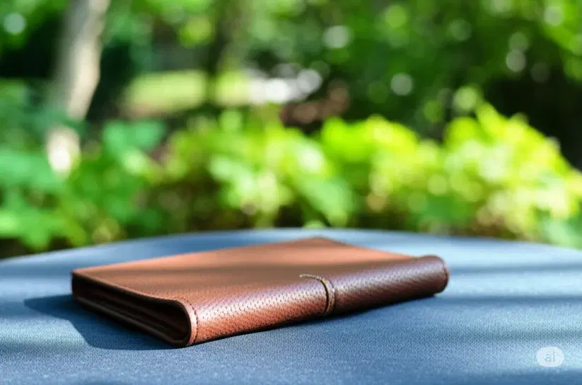 Zipper Leather Wallet —  Brown leather product — leather product photo 1
