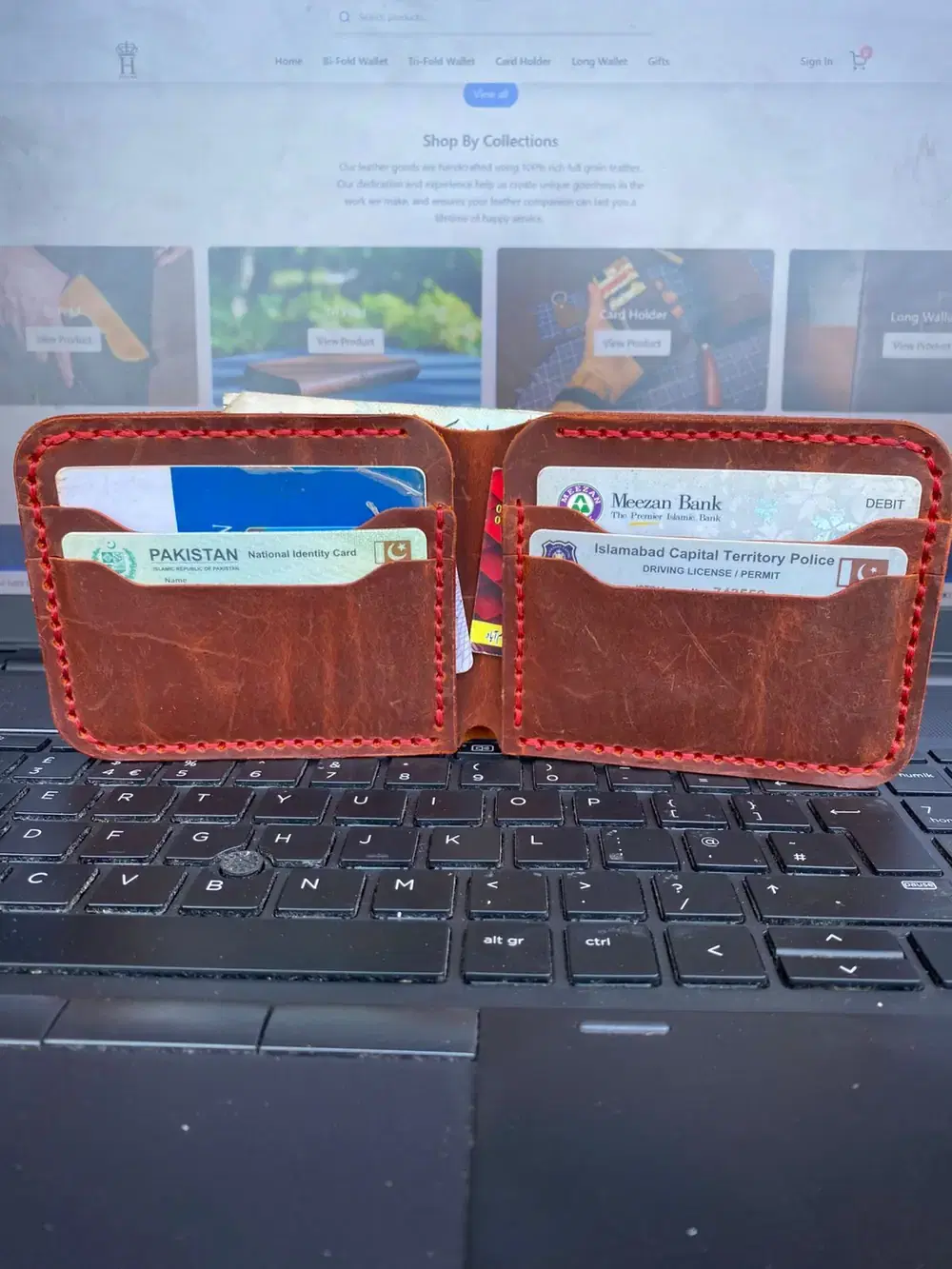 juela Leather Wallet — leather product photo 1 of 3
